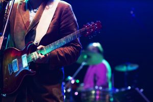 Guitarist on stage