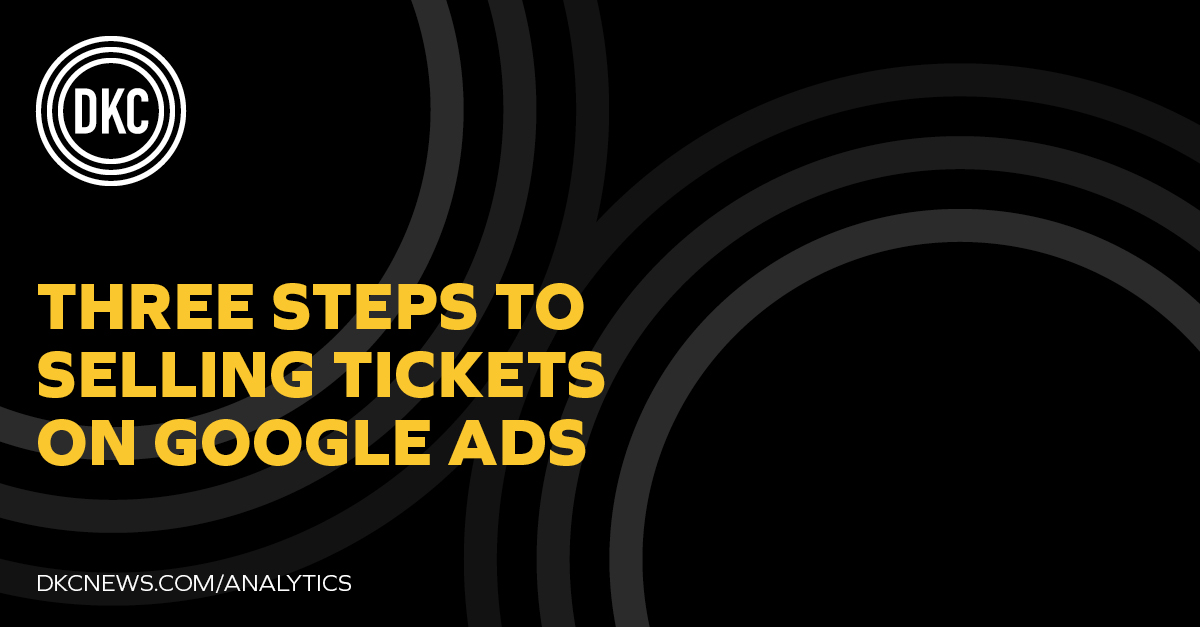 Selling tickets on Google Ads in three steps