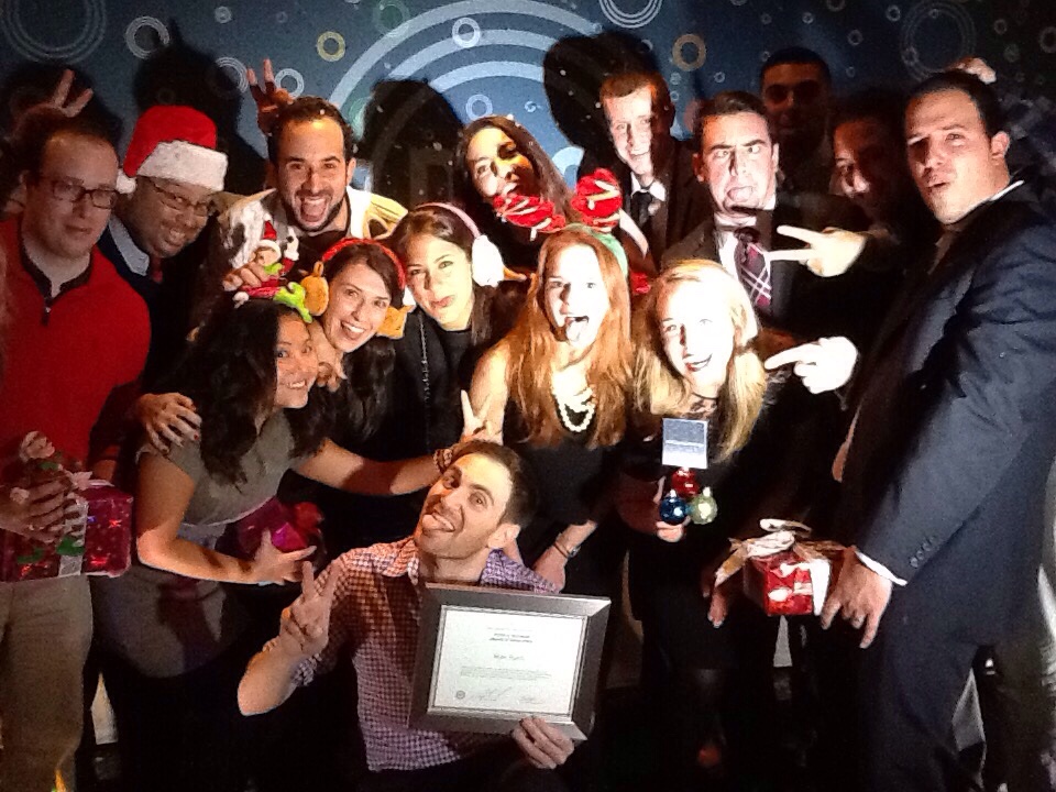 Max with the award and colleagues.