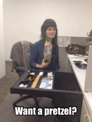 DKC tGIF | Want a Pretzel?